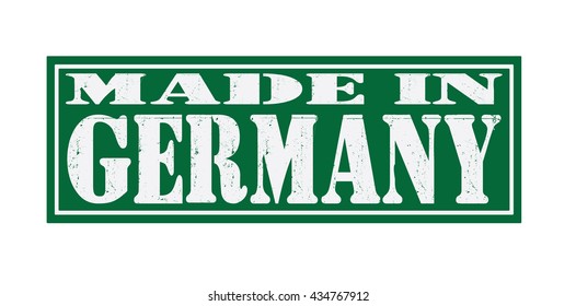 stamp "made in Germany" on a white background. Vector illustration