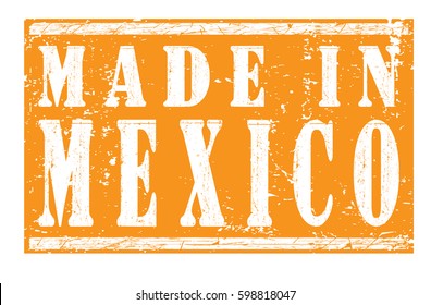 stamp "made in Mexico", vector illustration