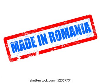 stamp made in Romania