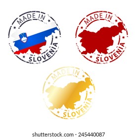 Stamp Made in Slovenia.