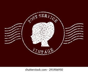 stamp mail design, vector illustration eps10 graphic 