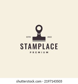 stamp maker place logo design