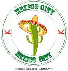 Stamp Mexico city