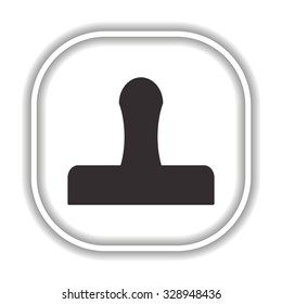 Stamp.   Modern design flat style icon