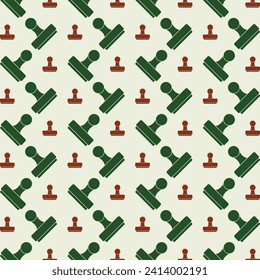 Stamp natural color repeating trendy pattern vector illustration background