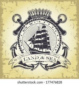 Stamp with a nautical theme 