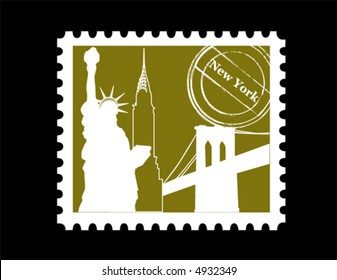 Stamp, New York svg