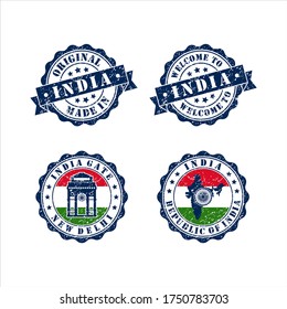 Stamp original mede in india collection for stamps travel agency 