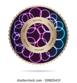 stamp with original text and special design