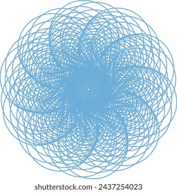 Stamp ornament circle tangy mesh.