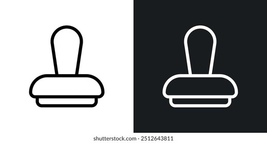 Colección de Vector de icono de sello delineado.