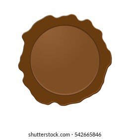 Stamp with place for your text or logo. Wax seal