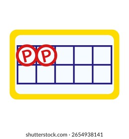 Puntos de sello marcados en la tarjeta de recompensa