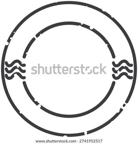 Stamp Postage Postal Retro Illustration Sign Icon Vector