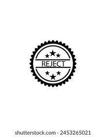 icono de rechazo de sello, Vector de mejor plano.
