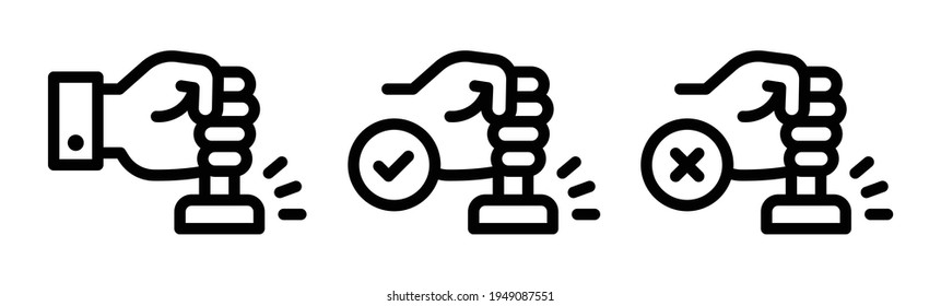 Stamp rubber postage icon vector illustration.