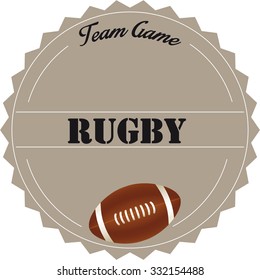 stamp Rugby