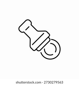 stamp seal icon sign vector