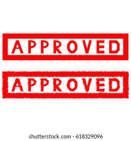 Stamp seal press notes approved set.