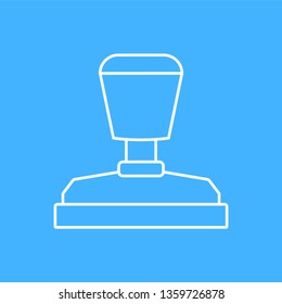 Stamp sign icon - vector