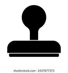 Stamp silhouette icon. Simple stamp vector icon.