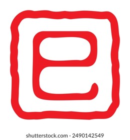 Stamp of Snake on New Year's Card