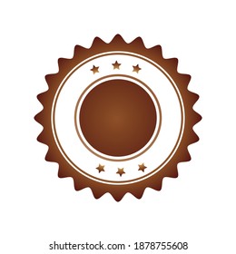 Stamp Sticker Vector Design Template