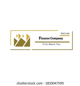modelo de la compañía de finanzas stamp tempalte