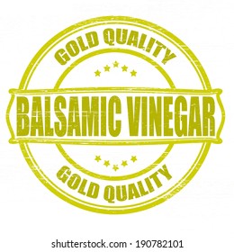 Stamp with text balsamic vinegar inside,vector illustration