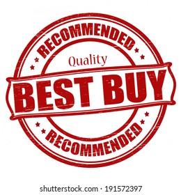 Stamp with text best buy inside, vector illustration