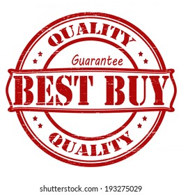 Stamp with text best buy inside, vector illustration