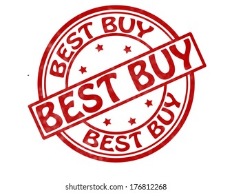 Stamp with text best buy inside,vector illustration
