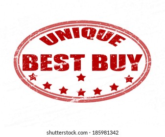 Stamp with text best buy inside,vector illustration 