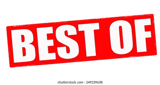 Stamp with text best off inside, vector illustration