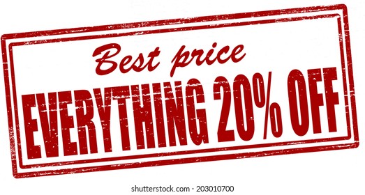 Stamp with text best offer inside, vector illustration