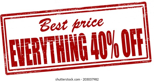 Stamp with text best price inside, vector illustration