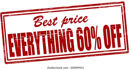 Stamp with text best price inside, vector illustration