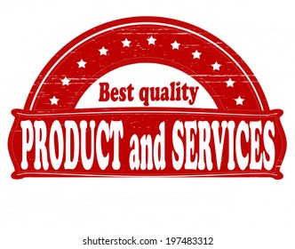 Stamp with text best quality inside, vector illustration