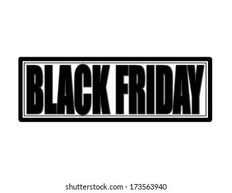 Stamp with text black Friday inside, vector illustration