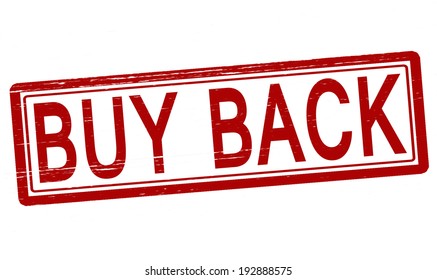 Stamp With Text Buy Back Inside, Vector Illustration