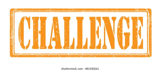 stamp with text "challenge" isolated on white background. Vector illustration.