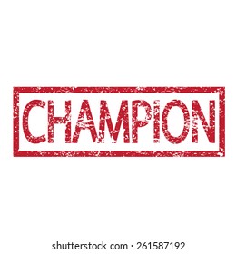 Stamp text CHAMPION 