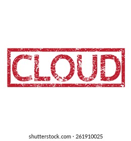 Stamp text CLOUD