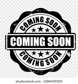 stamp with the text Coming Soon