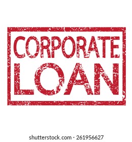 Stamp text CORPORATE LOAN