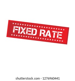 Stamp with text fixed rate inside.Designed for your web site design, logo, app, UI