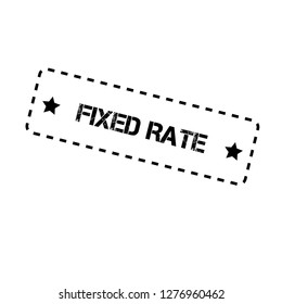 Stamp with text fixed rate inside.Designed for your web site design, logo, app, UI