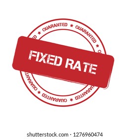 Stamp with text fixed rate inside.Designed for your web site design, logo, app, UI