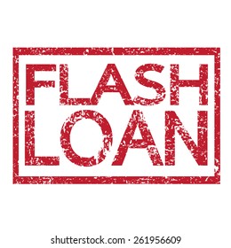 Stamp text FLASH LOAN