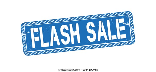 Stamp with text flash sale inside, vector illustration